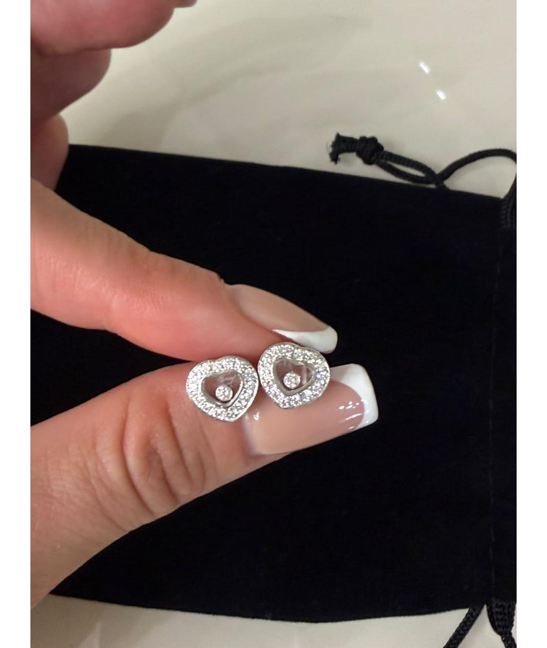 CHOPARD Серебряные серьги из белого золота, фото 5