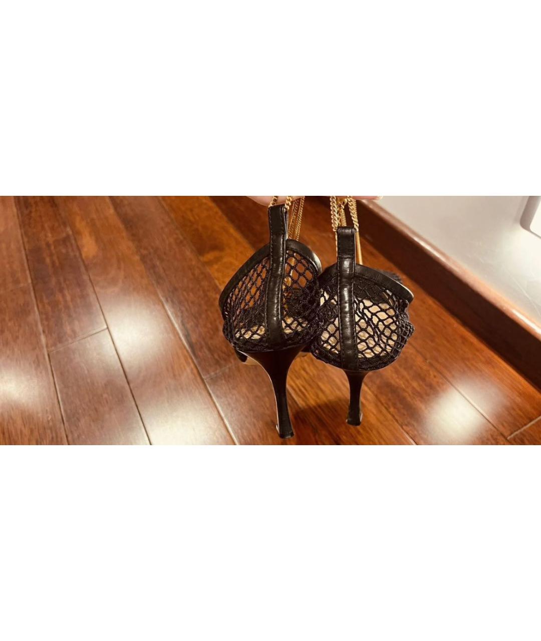 BOTTEGA VENETA Черные босоножки, фото 5