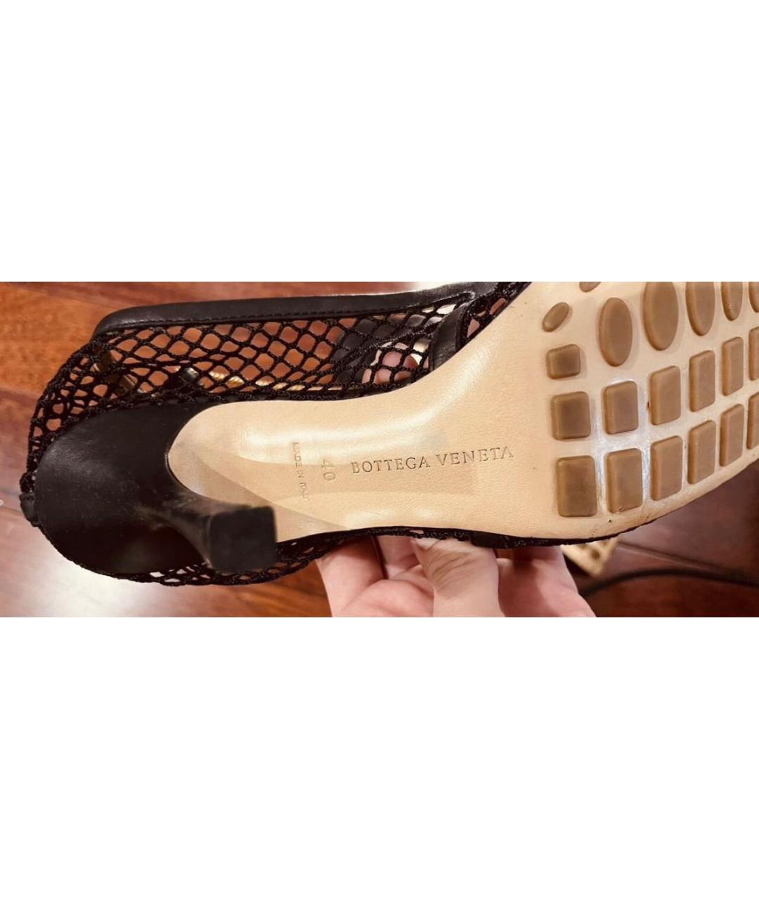 BOTTEGA VENETA Черные босоножки, фото 4