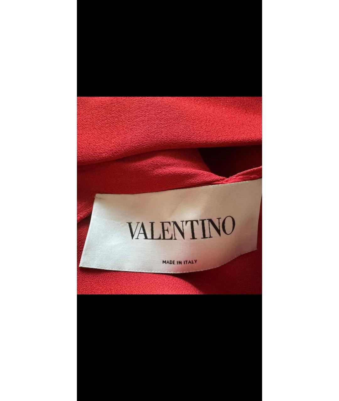 VALENTINO Красное вискозное вечернее платье, фото 6