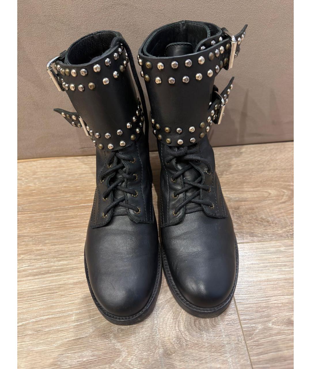 ISABEL MARANT Черные кожаные ботинки, фото 2
