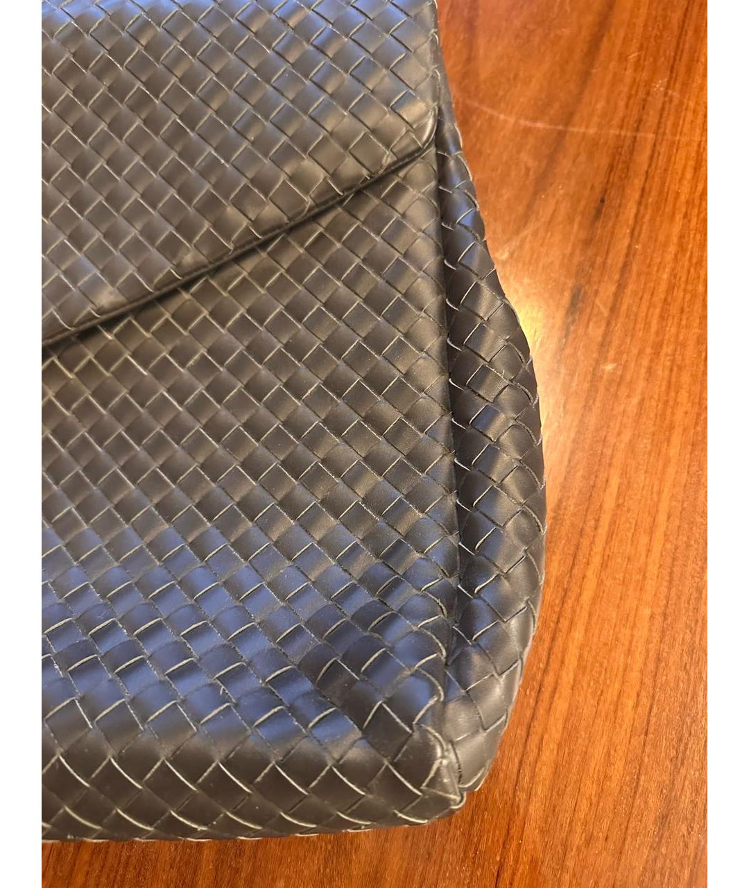 BOTTEGA VENETA Серый кожаный портфель, фото 6