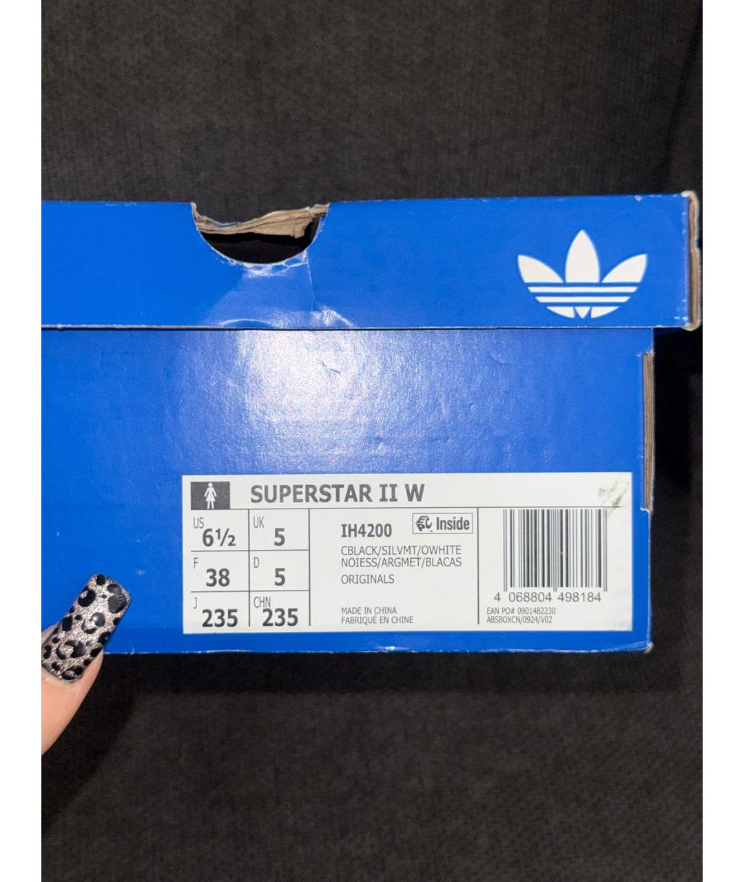 ADIDAS Черные кроссовки, фото 6