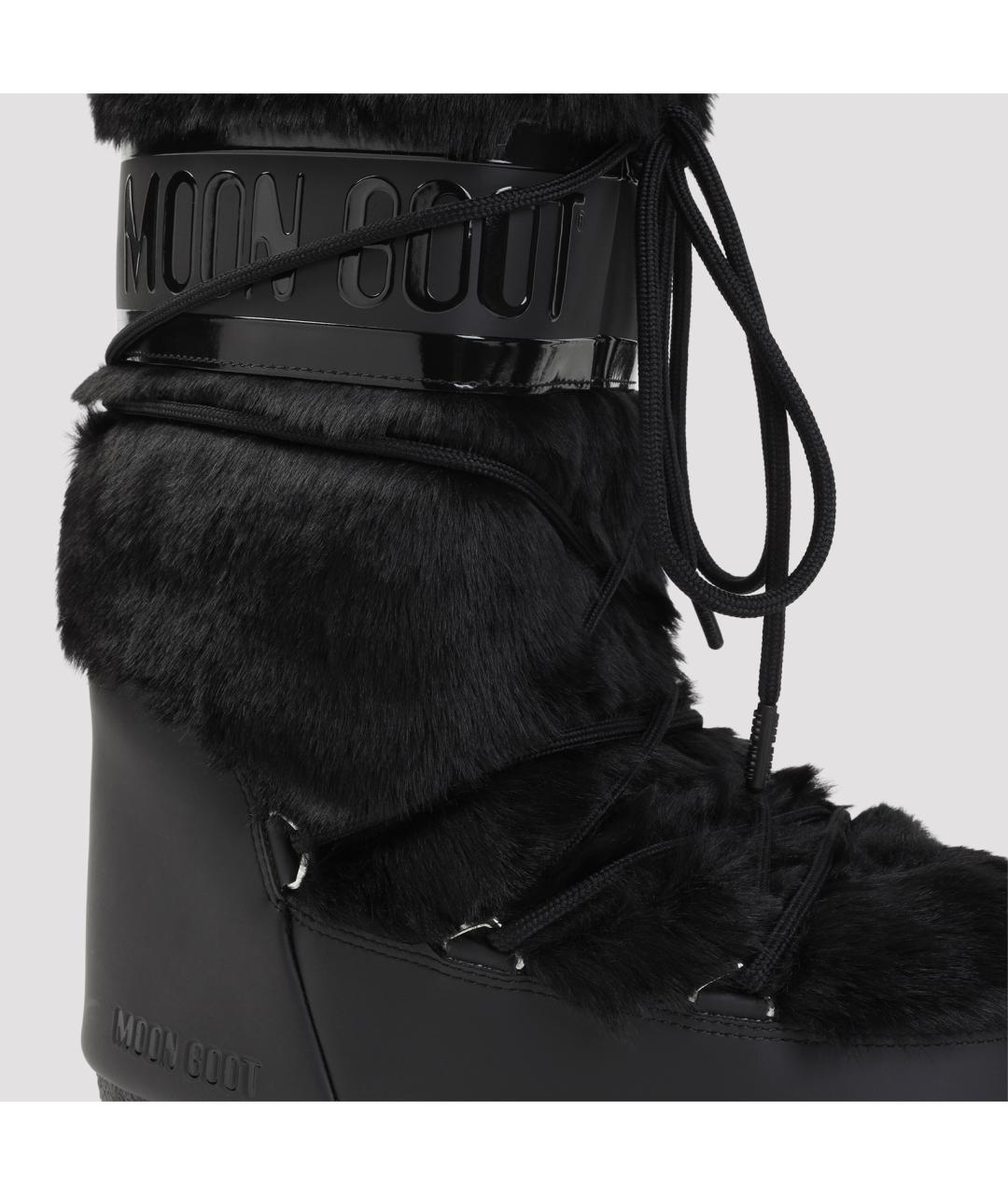 MOON BOOT Черные синтетические ботинки, фото 4