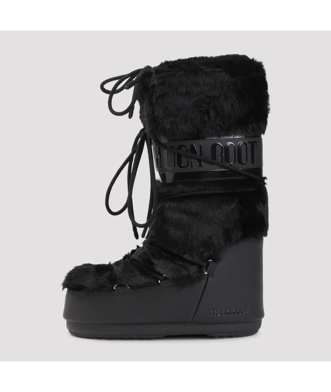 MOON BOOT Черные синтетические ботинки, фото 2