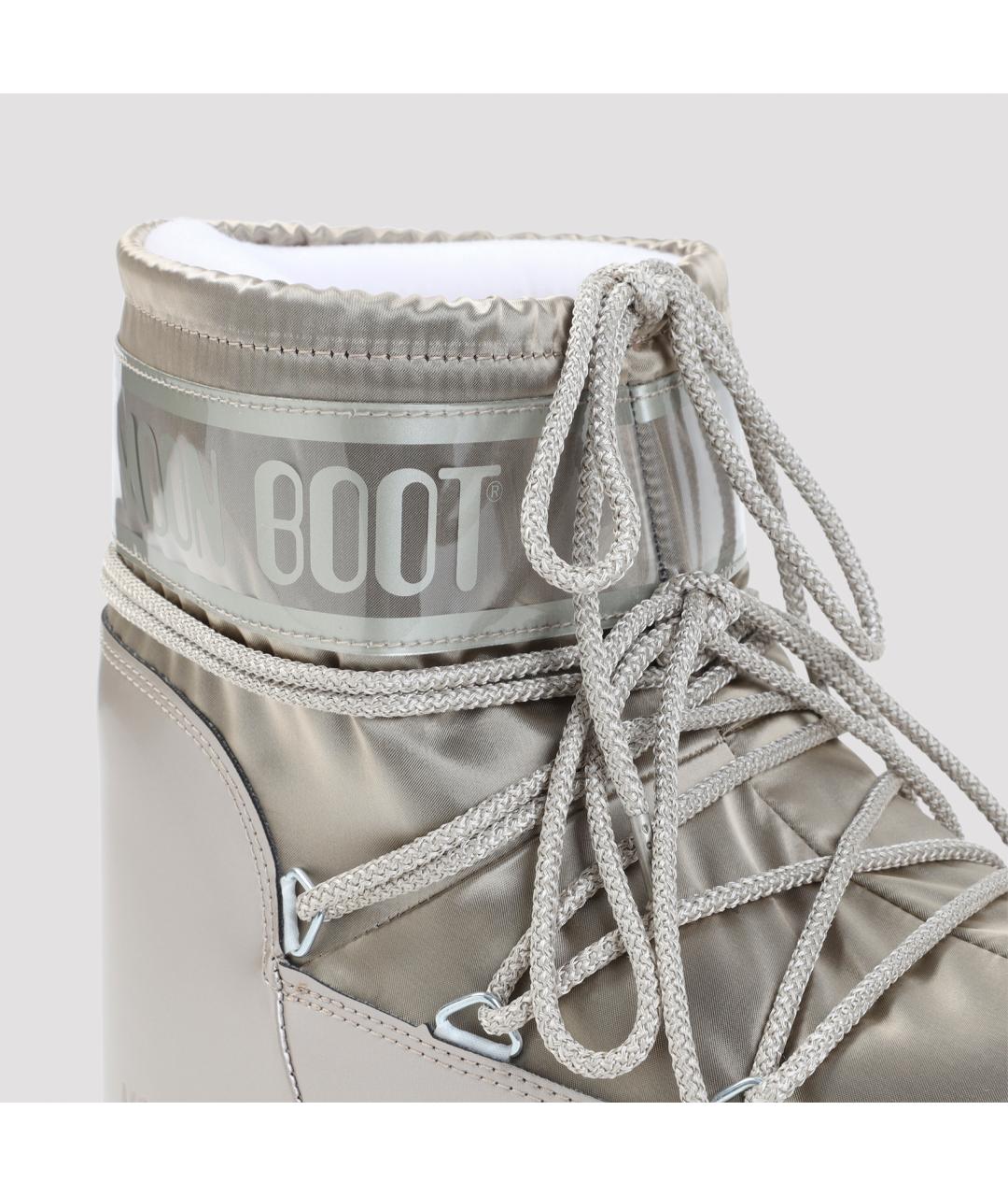 MOON BOOT Серые синтетические ботинки, фото 4