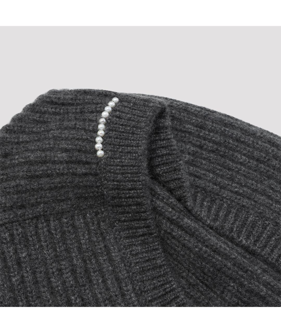 Carven Серая кашемировая шапка, фото 3