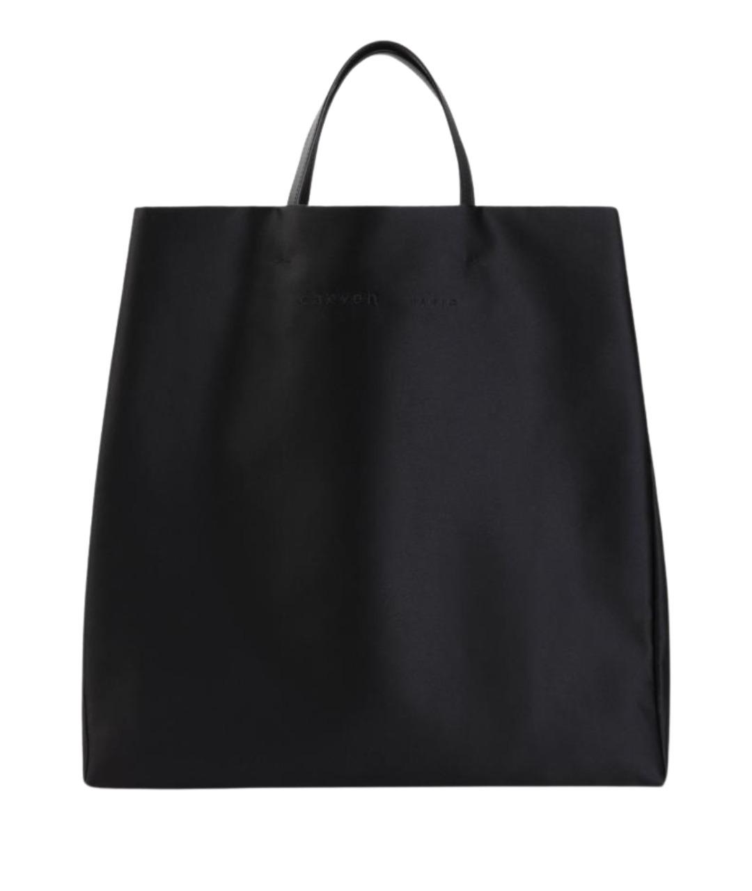 Carven Черная синтетическая сумка с короткими ручками, фото 1