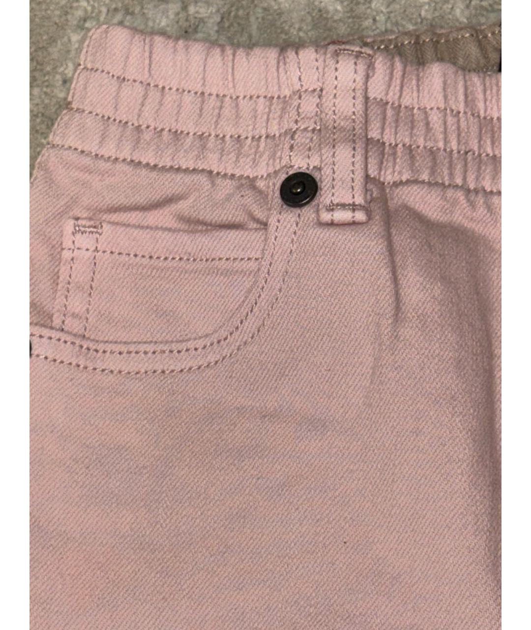 BURBERRY Розовые вискозные джинсы, фото 4