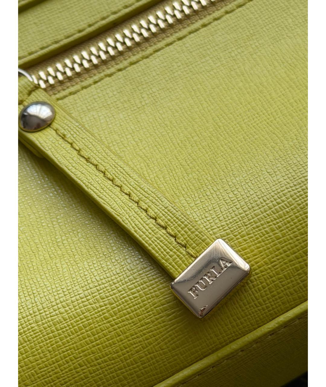FURLA Желтая сумка через плечо, фото 4