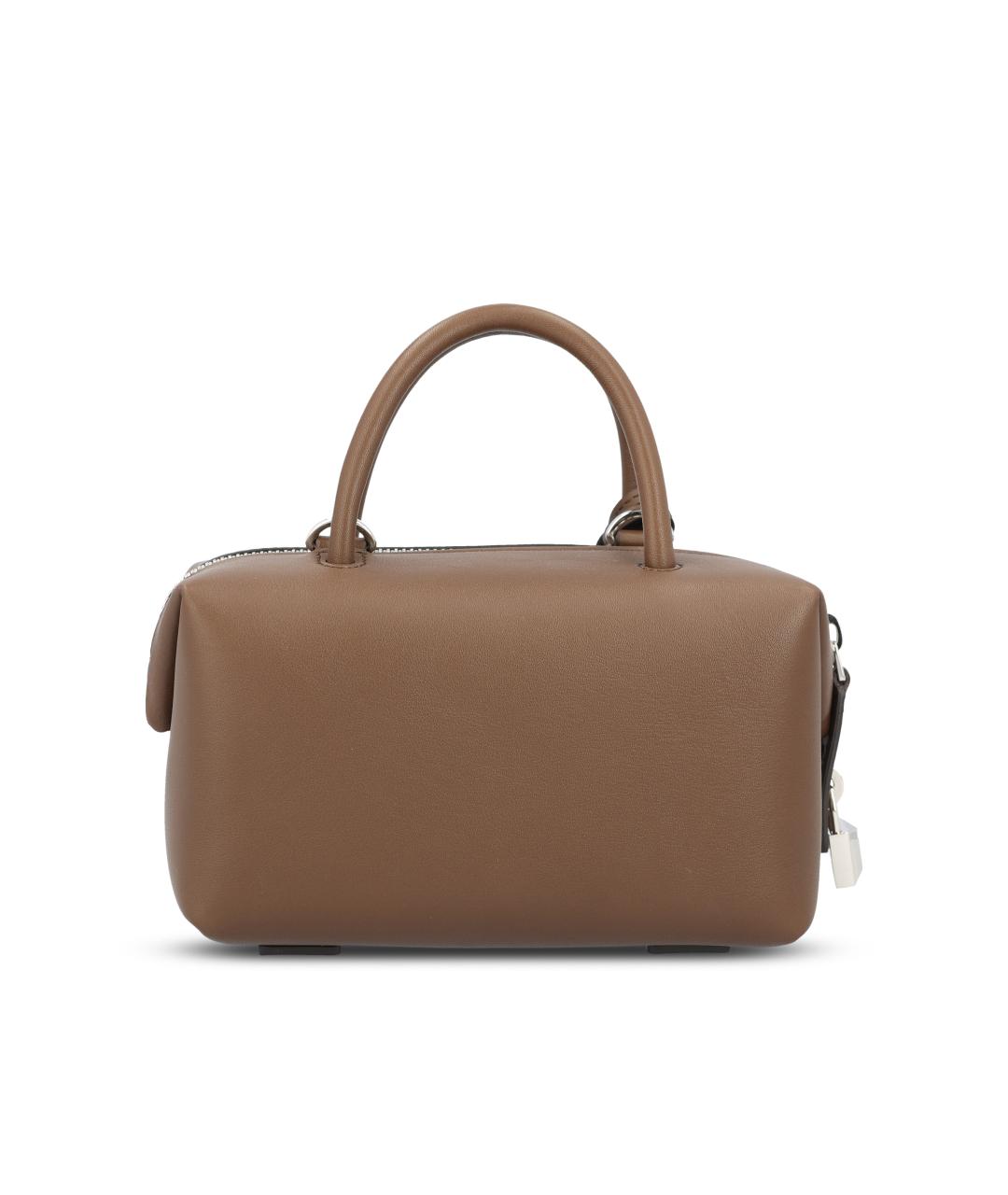 MAX MARA Коричневая кожаная сумка тоут, фото 2