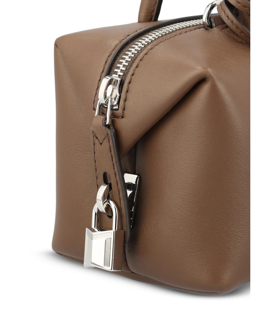 MAX MARA Коричневая кожаная сумка тоут, фото 3