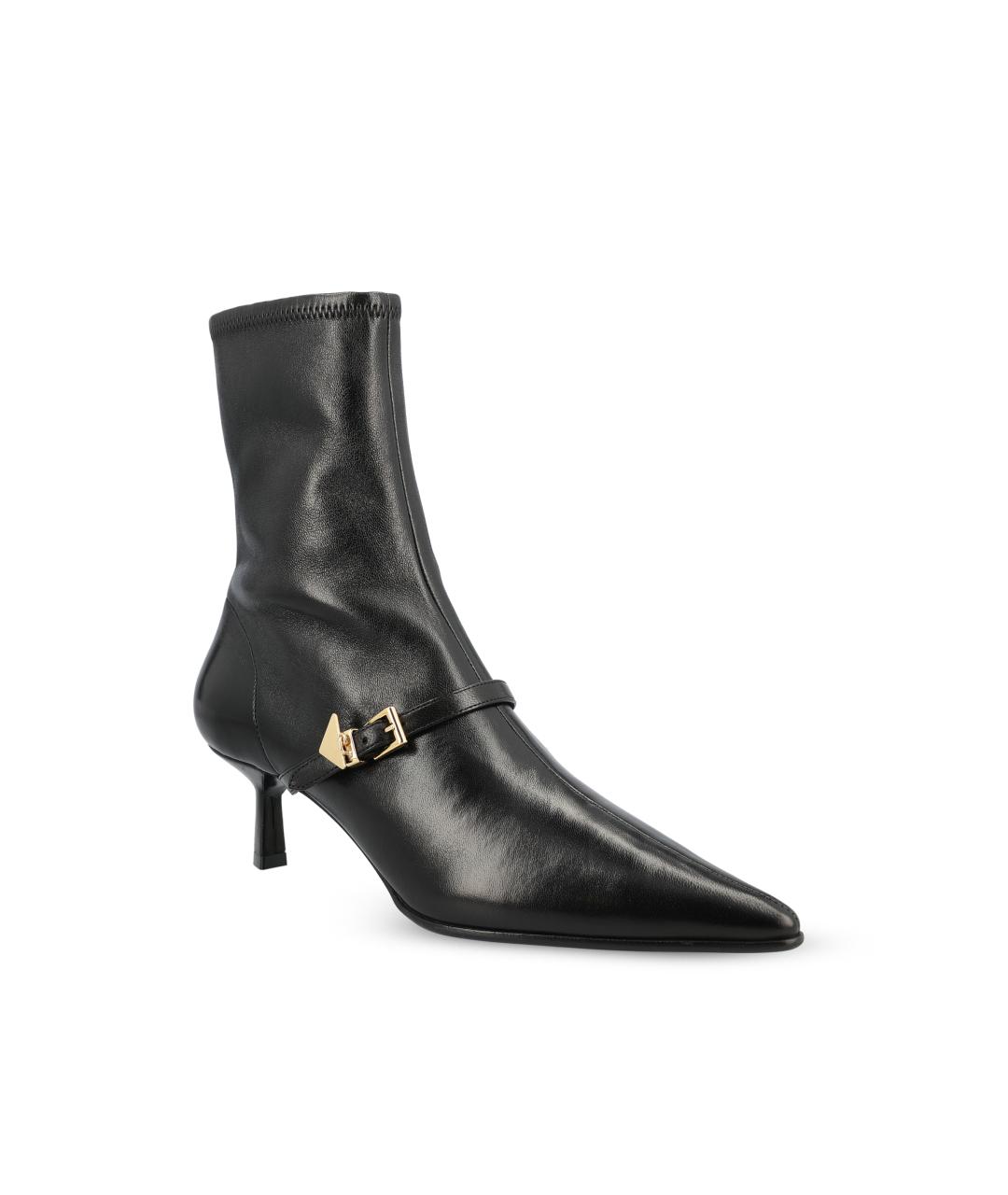 PRADA Черные кожаные ботильоны, фото 3