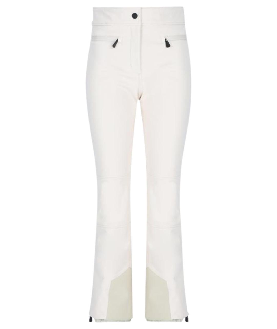 MONCLER GRENOBLE Белые полиэстеровые спортивные брюки и шорты, фото 1