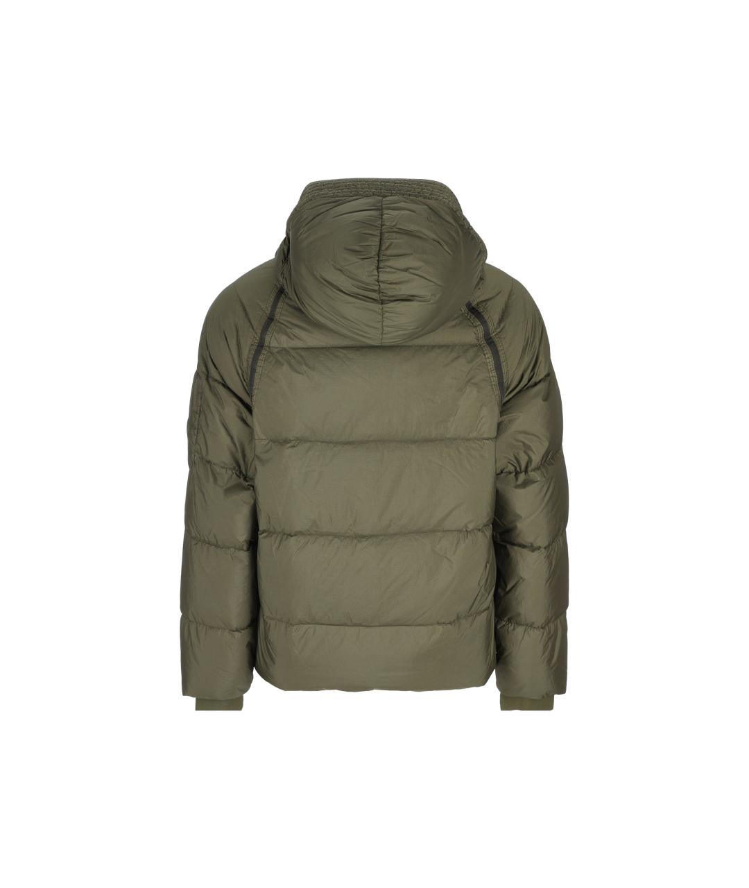 CP COMPANY Зеленый полиамидовый пуховик, фото 2