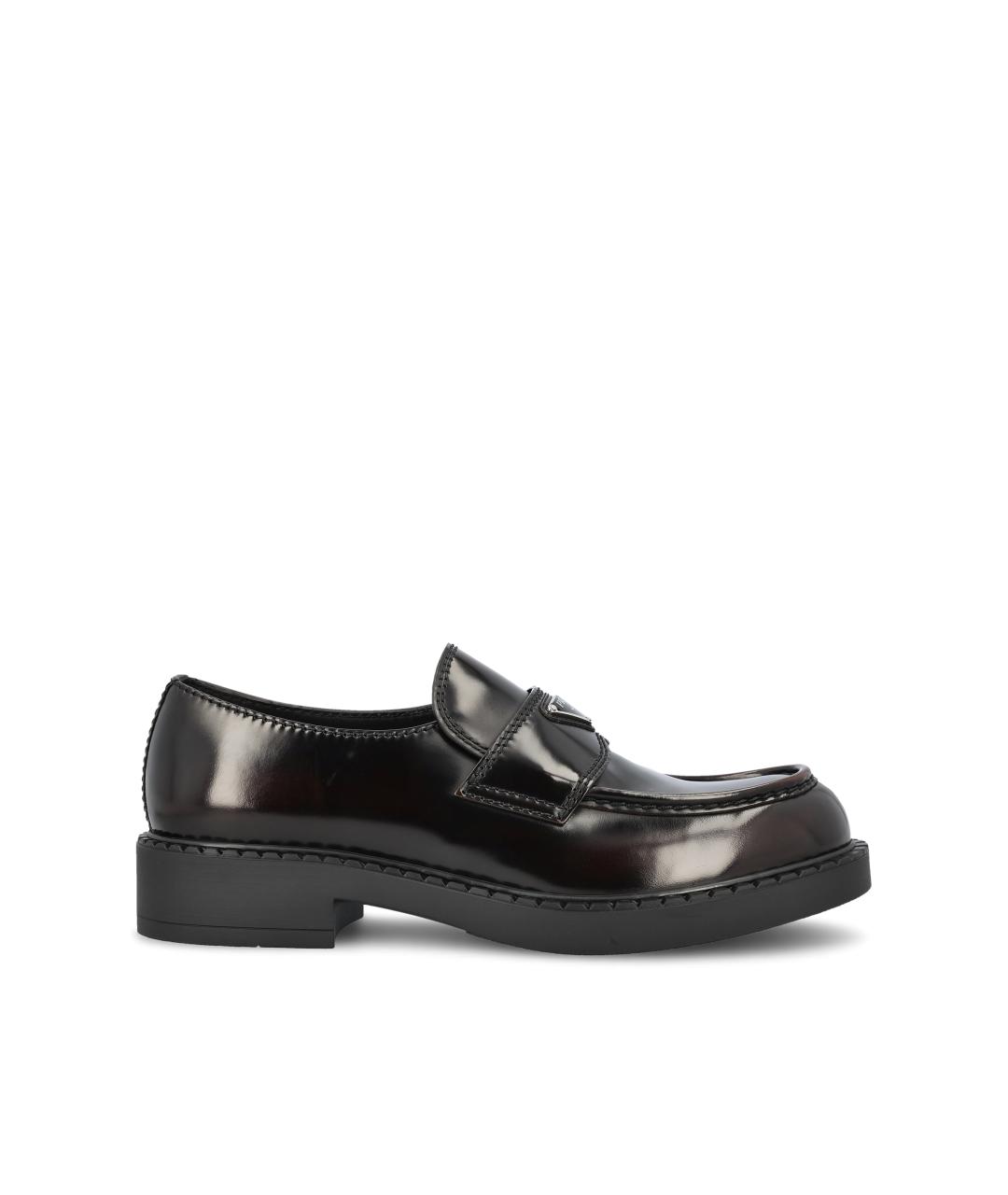 PRADA Коричневые кожаные лоферы, фото 5