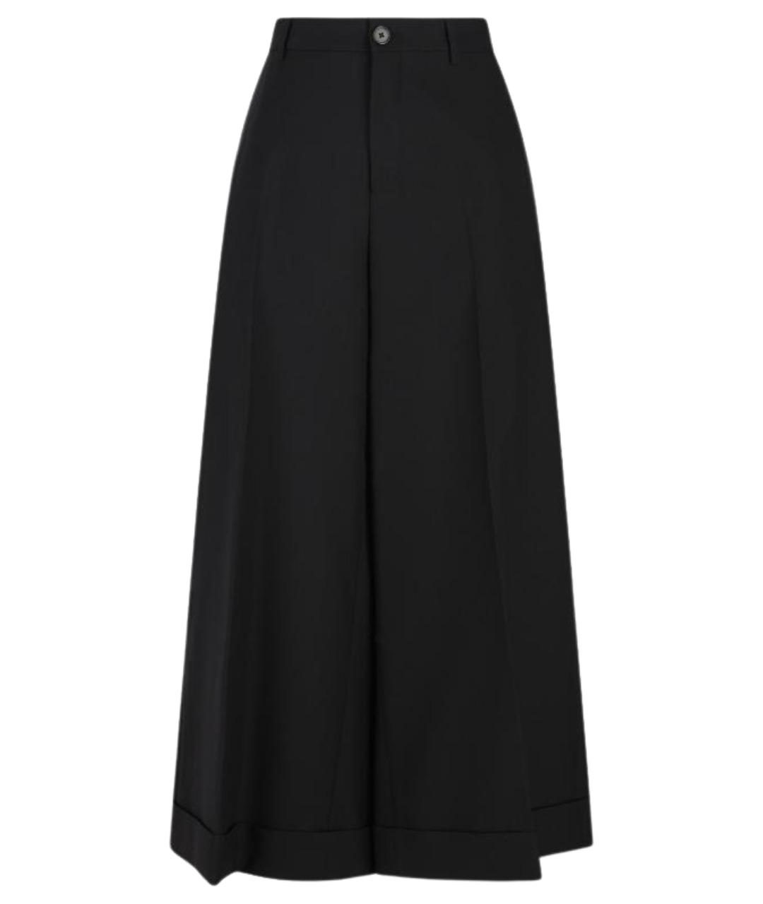 CELINE Черные шерстяные брюки широкие, фото 1