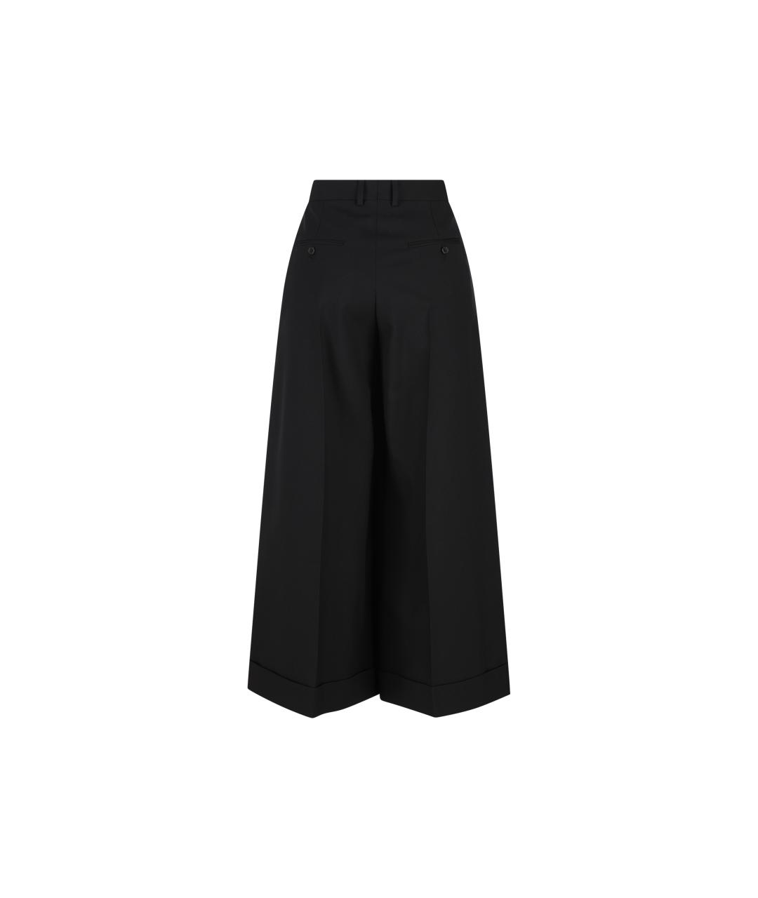 CELINE Черные шерстяные брюки широкие, фото 2