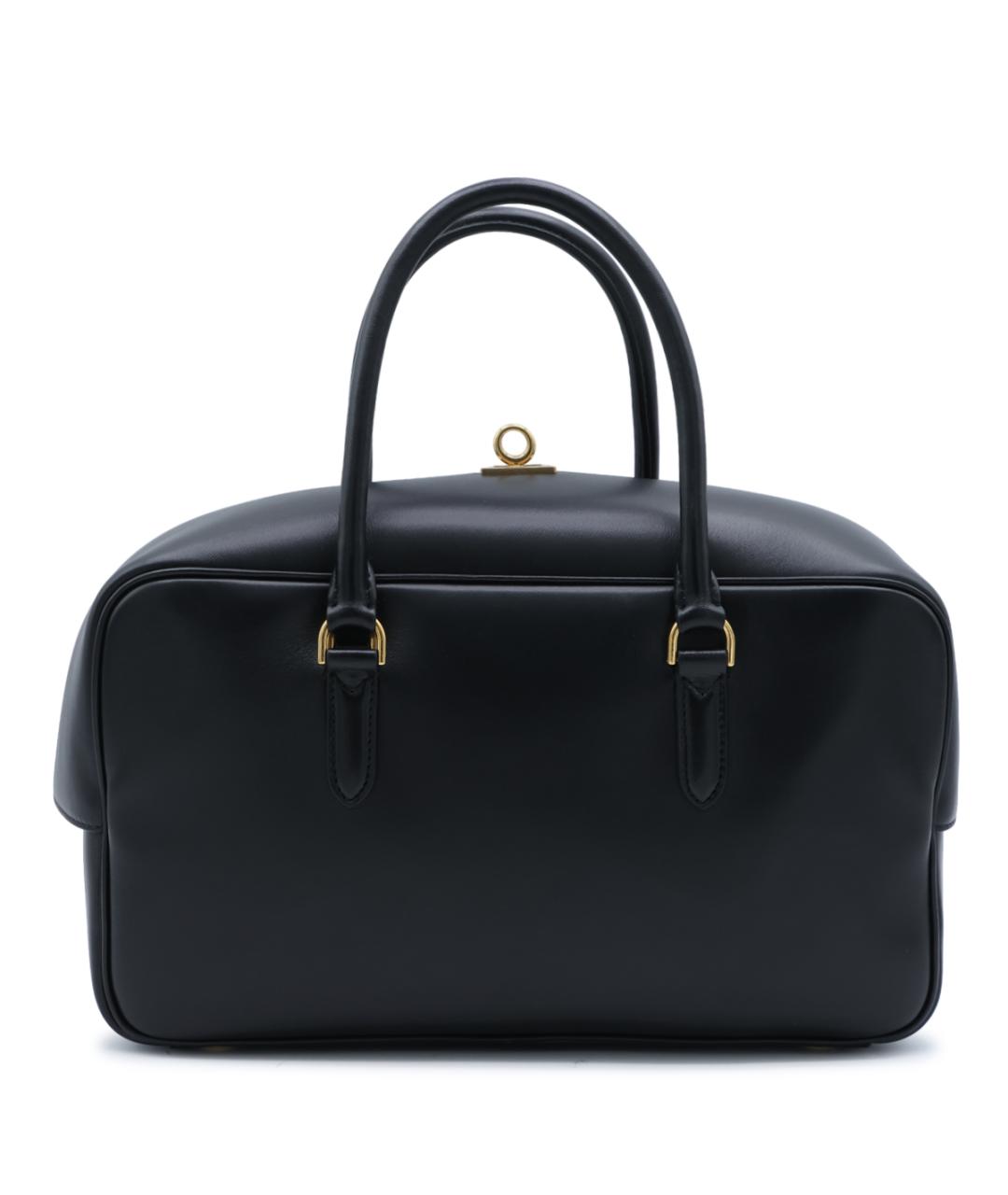 BALENCIAGA Черная кожаная сумка тоут, фото 3