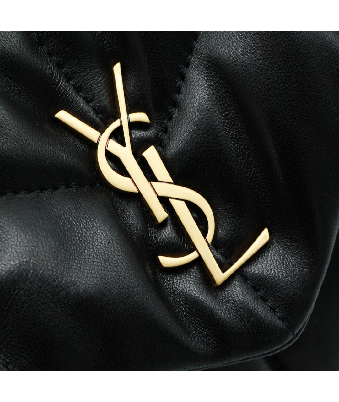 SAINT LAURENT Черная кожаная сумка через плечо, фото 4