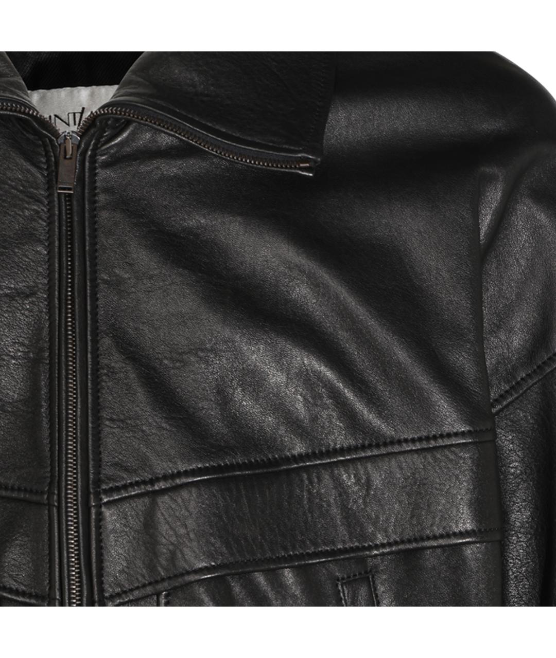 SAINT LAURENT Черная кожаная куртка, фото 3
