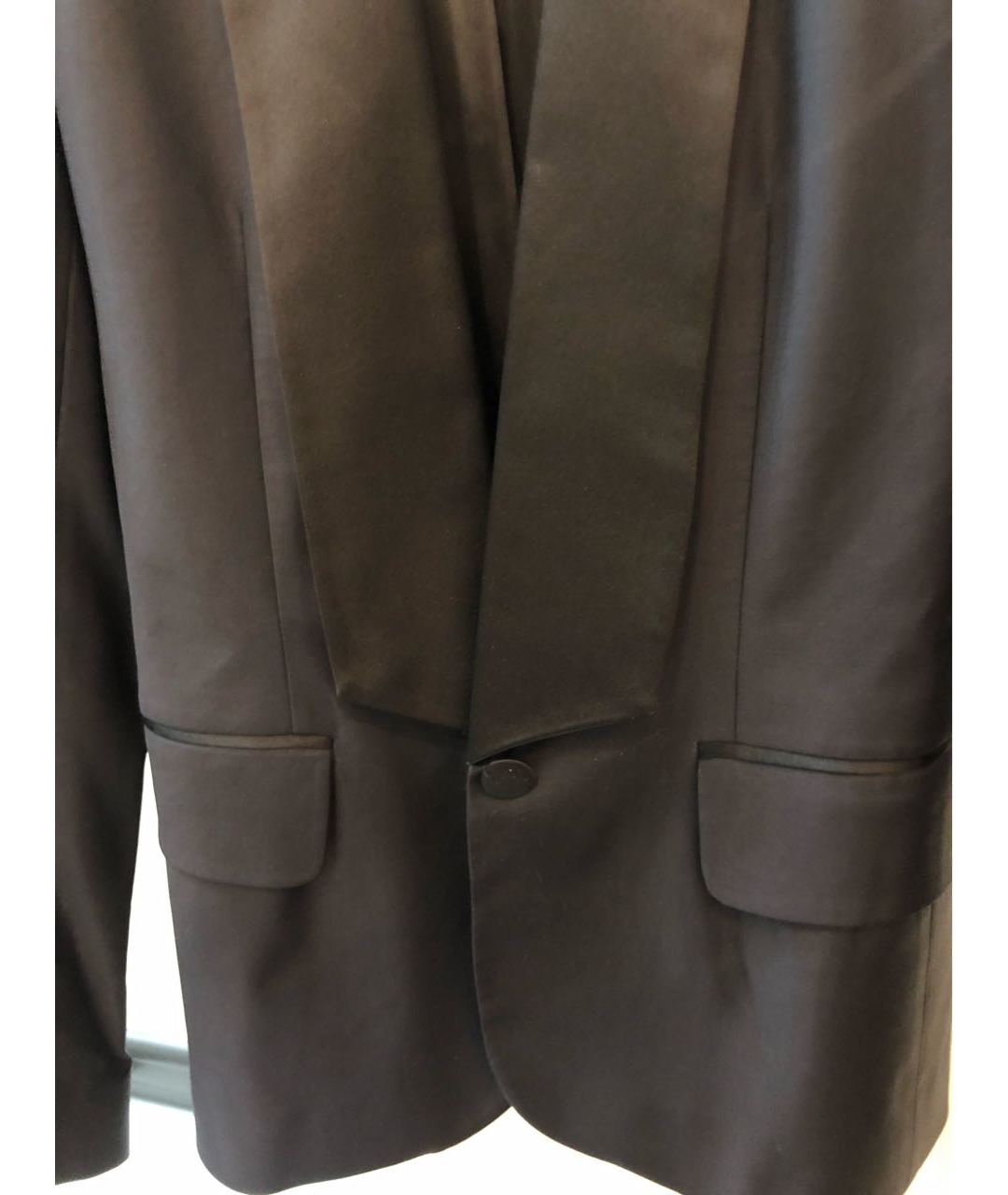 PAUL & JOE Черный шелковый жакет/пиджак, фото 2