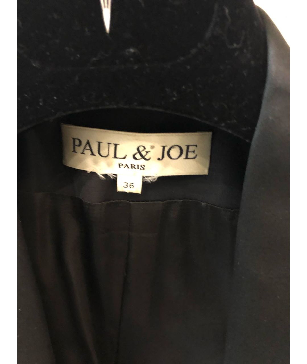 PAUL & JOE Черный шелковый жакет/пиджак, фото 3