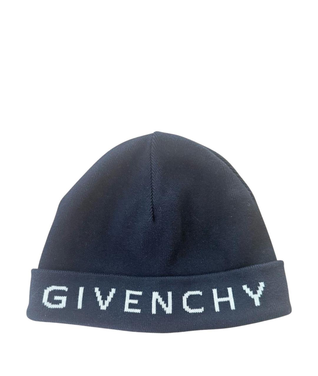 GIVENCHY Черная хлопковая шапка, фото 1