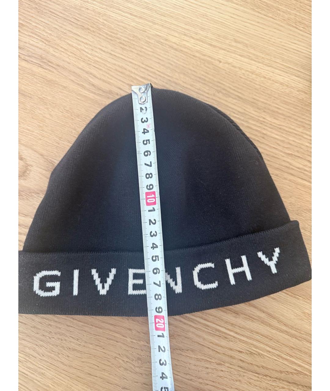 GIVENCHY Черная хлопковая шапка, фото 4