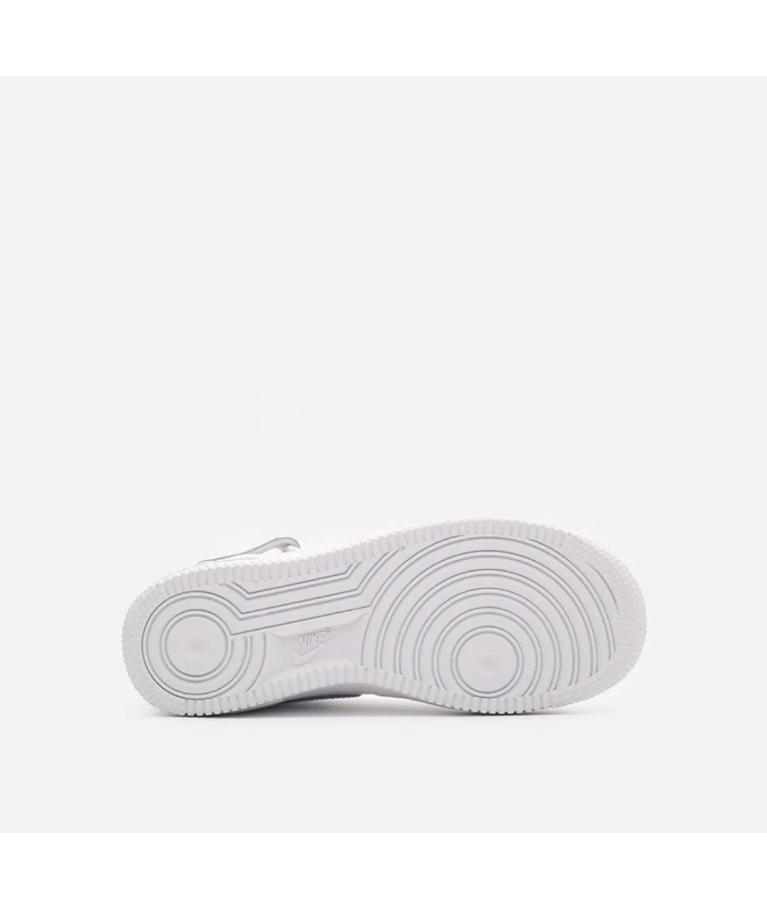 NIKE Белые кожаные высокие кроссовки / кеды, фото 5