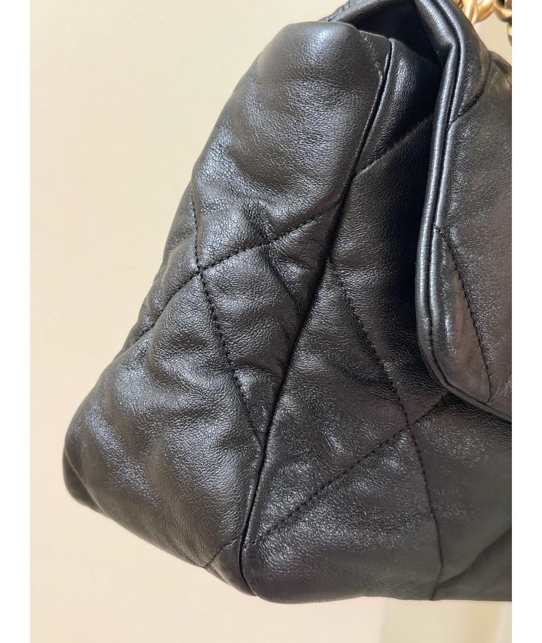 CHANEL Черная кожаная сумка тоут, фото 2