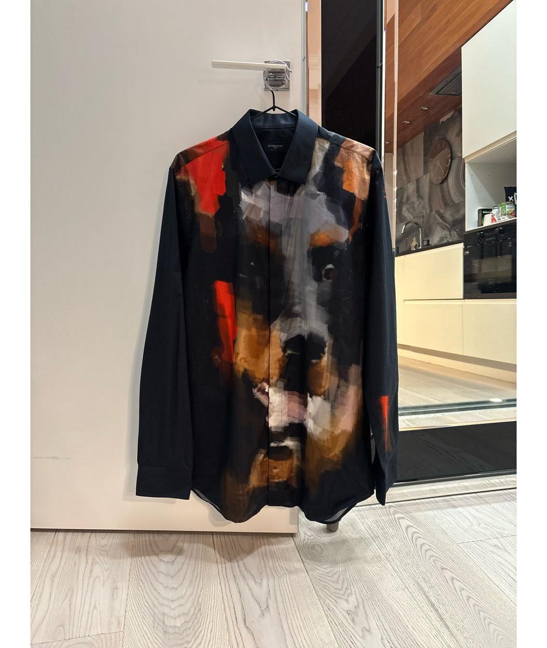 GIVENCHY Черная хлопковая кэжуал рубашка, фото 5
