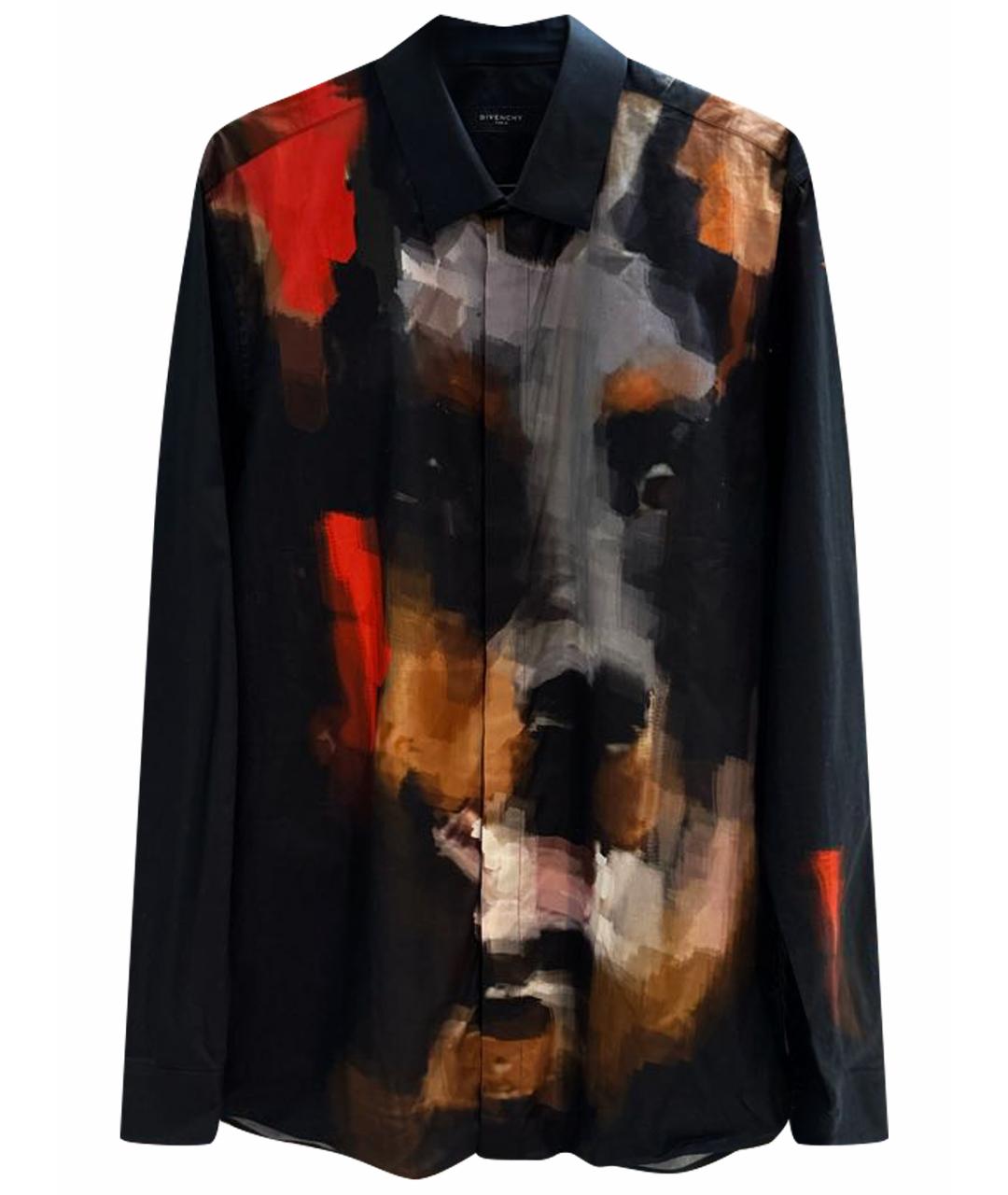 GIVENCHY Черная хлопковая кэжуал рубашка, фото 1