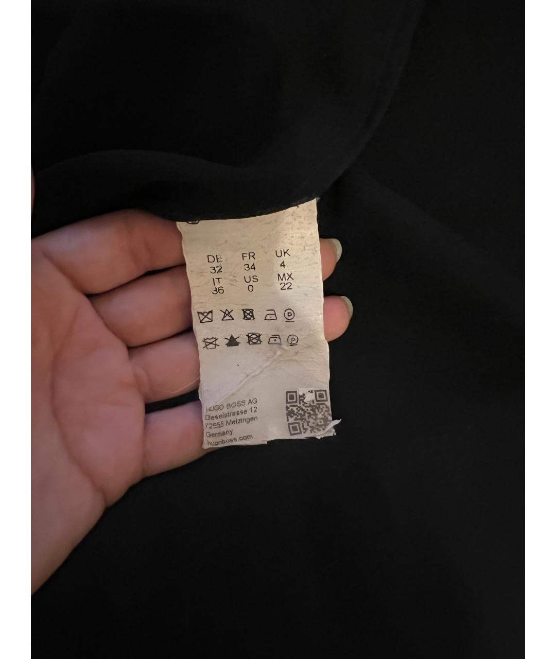 HUGO BOSS Черное полиэстеровое платье, фото 6