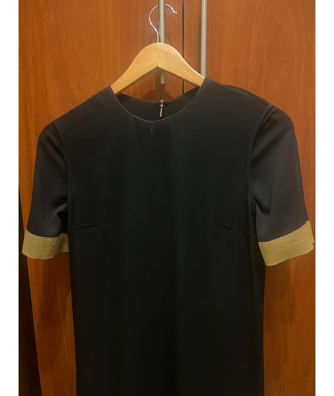 HUGO BOSS Черное полиэстеровое платье, фото 4