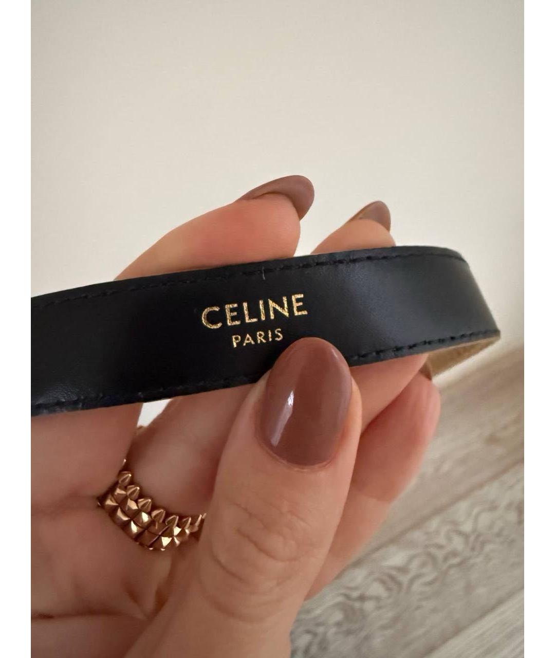 CELINE Золотой ремень из кожи питона, фото 4