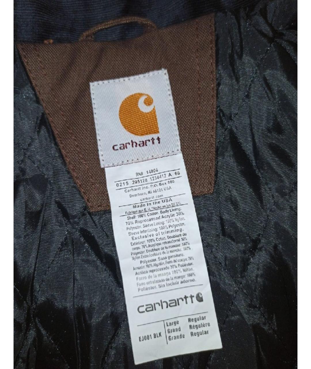 CARHARTT Коричневая хлопковая куртка, фото 6