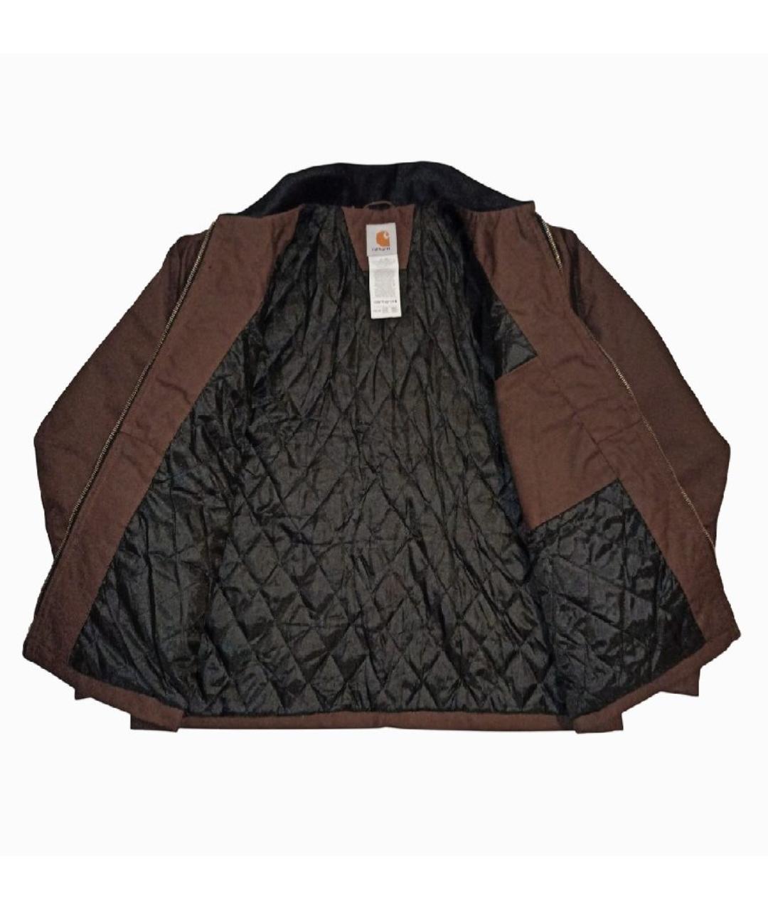 CARHARTT Коричневая хлопковая куртка, фото 2