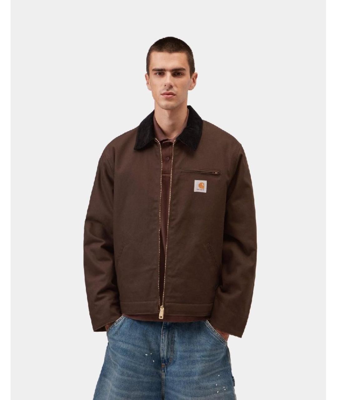 CARHARTT Коричневая хлопковая куртка, фото 4