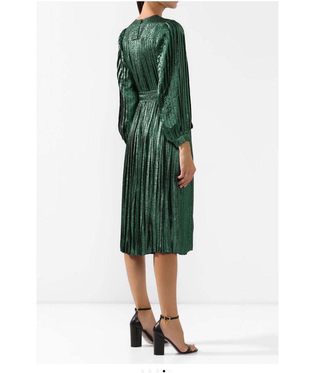 MARC JACOBS Зеленое шелковое вечернее платье, фото 3