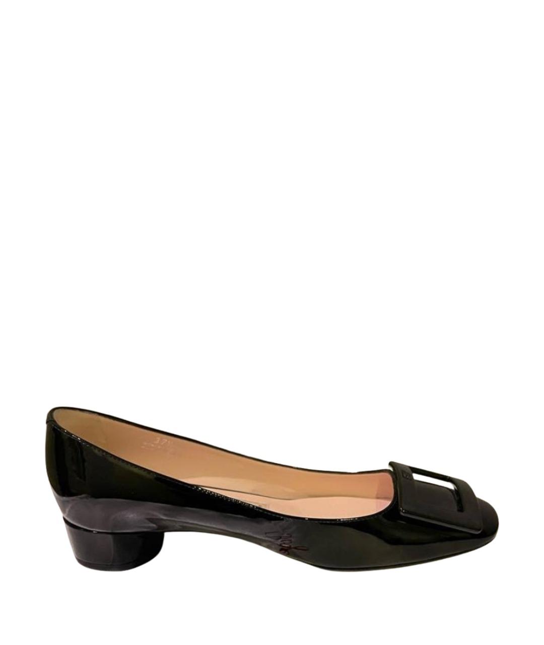 ROGER VIVIER Черные туфли из лакированной кожи, фото 1