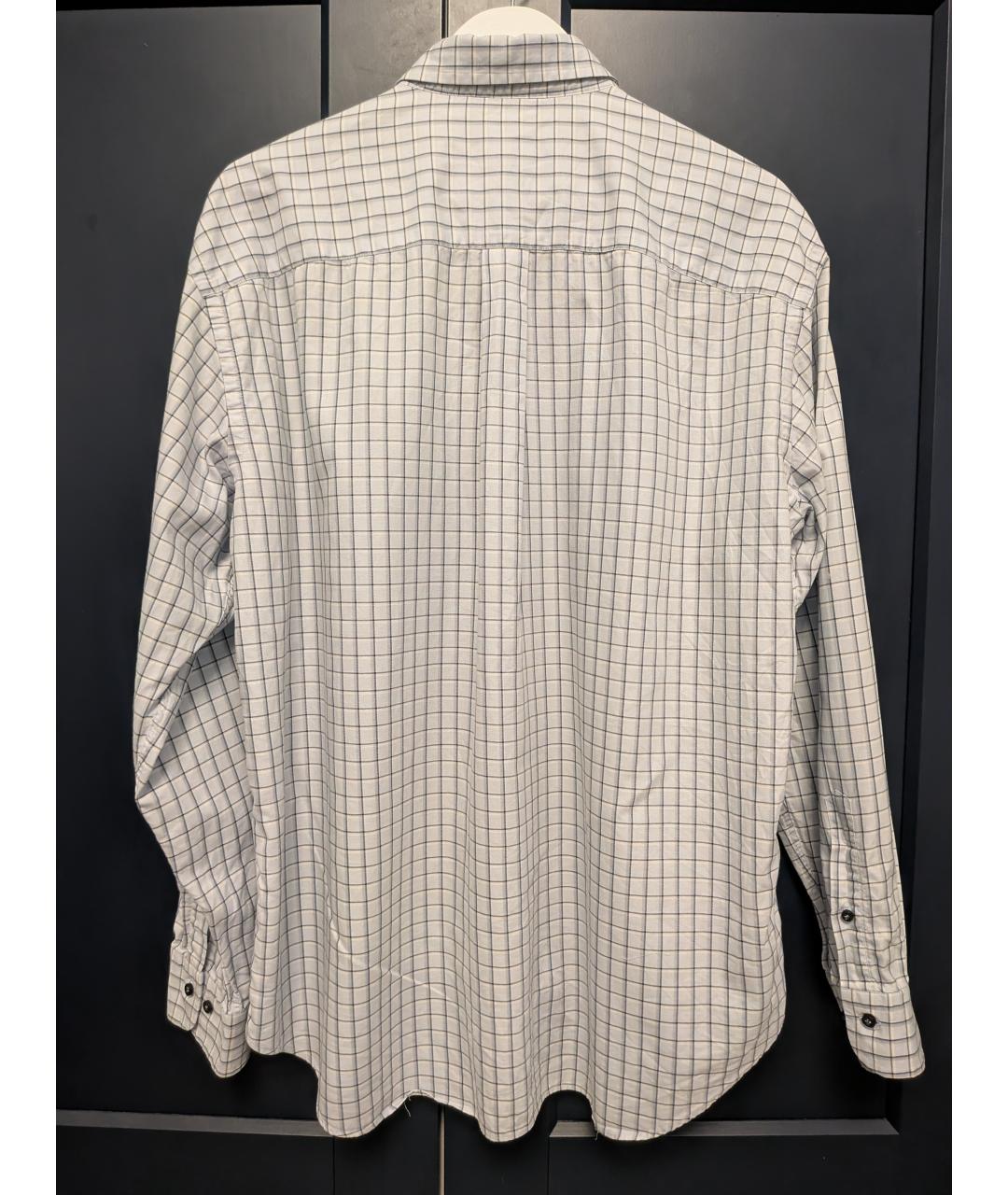BURBERRY Голубая хлопковая кэжуал рубашка, фото 2
