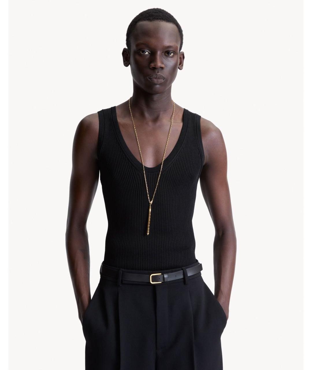 SAINT LAURENT Золотое колье, фото 5