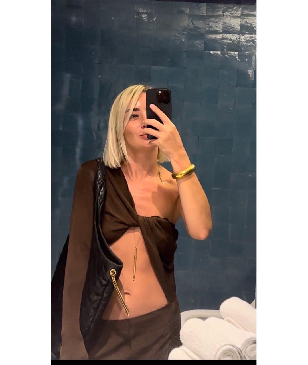 SAINT LAURENT Золотое колье, фото 7