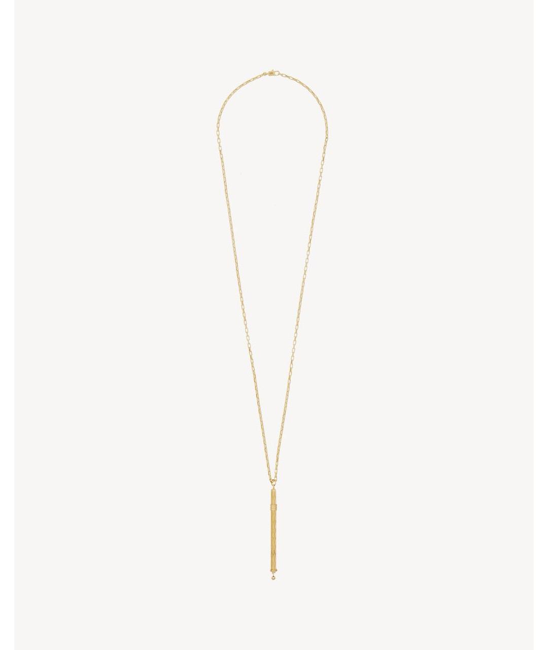 SAINT LAURENT Золотое колье, фото 4