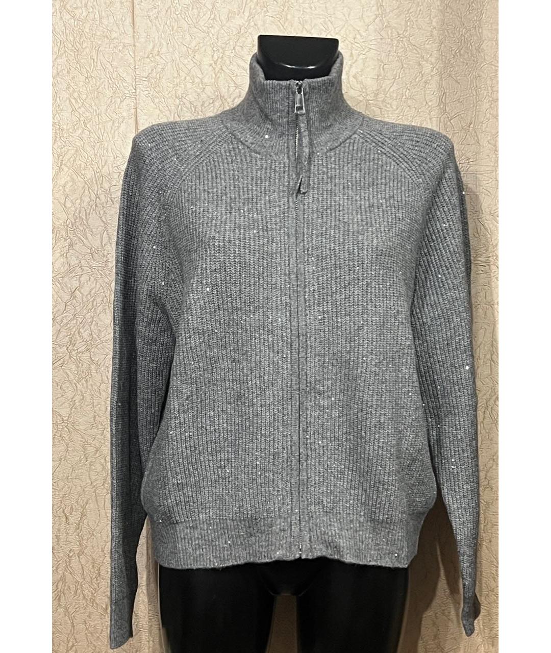 SEVENTY Серый шерстяной кардиган, фото 9