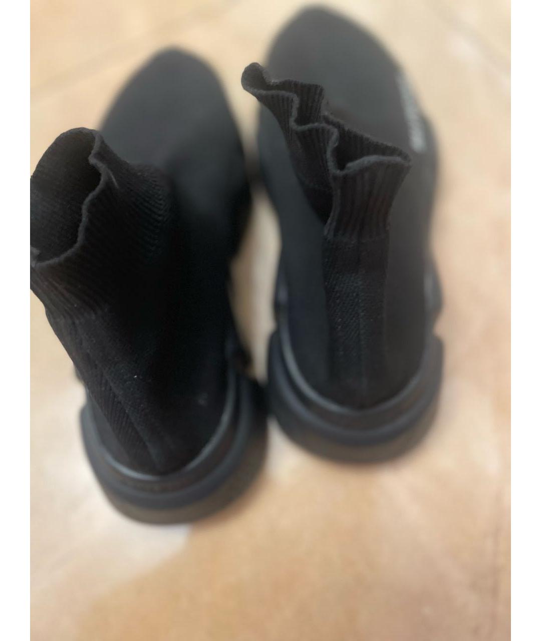 BALENCIAGA Черные текстильные кеды, фото 5