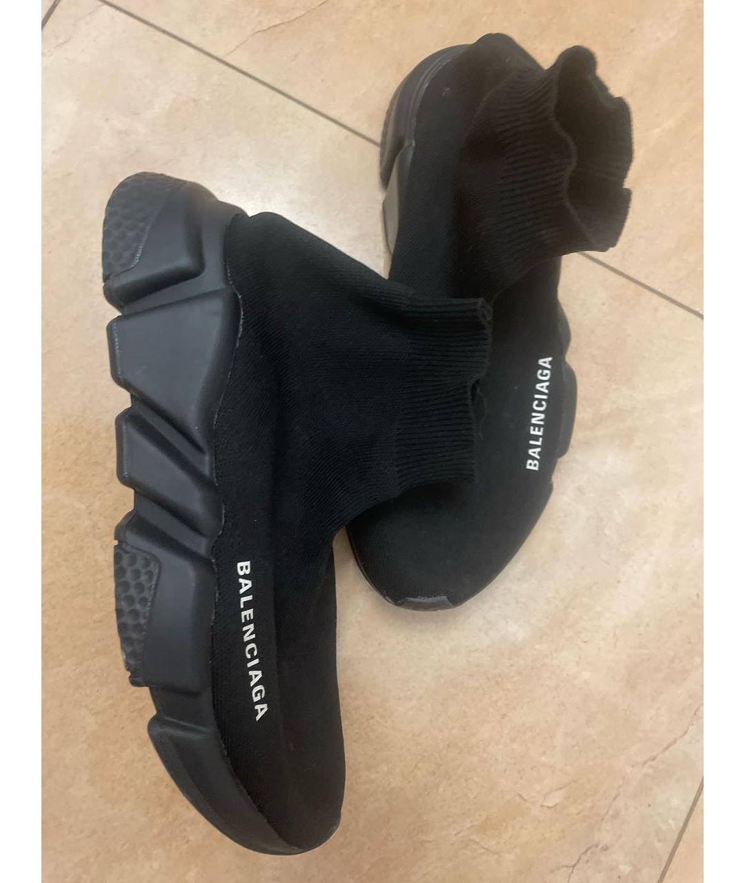 BALENCIAGA Черные текстильные кеды, фото 7