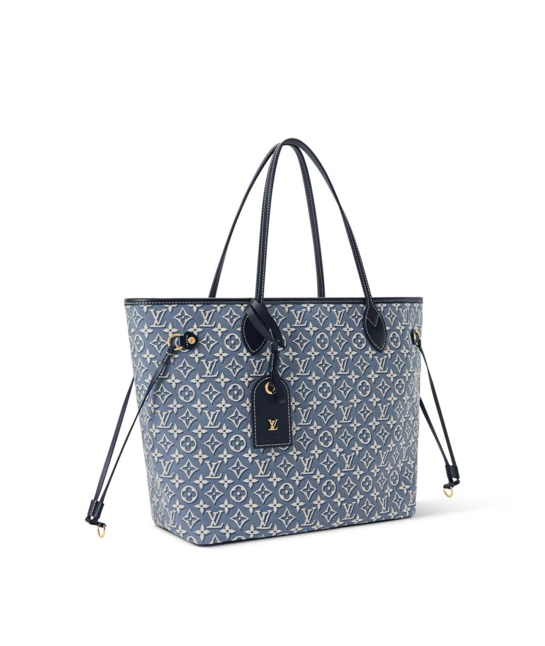 LOUIS VUITTON Темно-синяя сумка тоут, фото 2