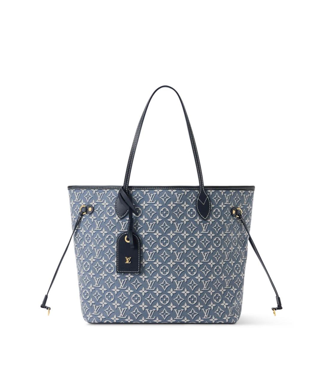 LOUIS VUITTON Темно-синяя сумка тоут, фото 6